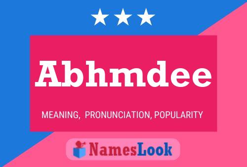 Abhmdee Name Poster