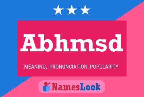 Abhmsd Name Poster