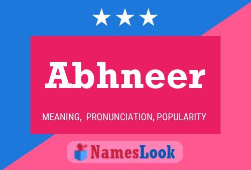 Abhneer Name Poster