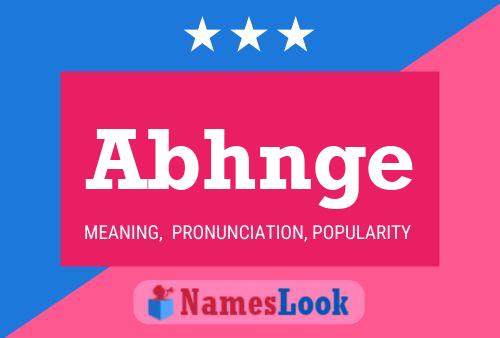 Abhnge Name Poster