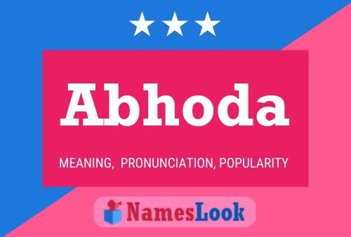 Abhoda Name Poster