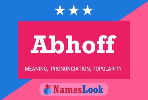 Abhoff Name Poster