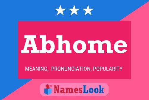 Abhome Name Poster