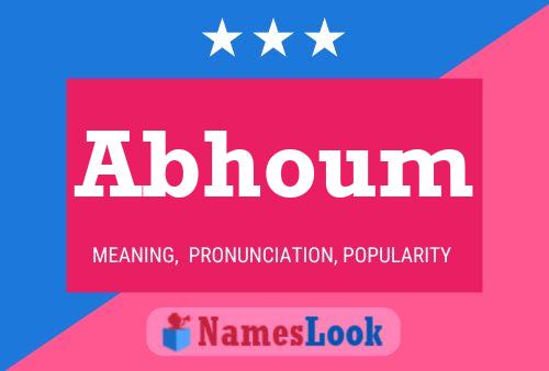 Abhoum Name Poster