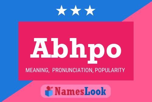 Abhpo Name Poster