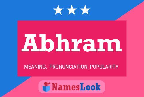 Abhram Name Poster