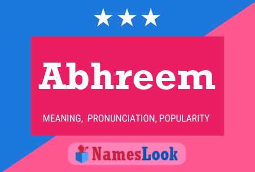 Abhreem Name Poster