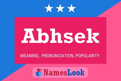 Abhsek Name Poster