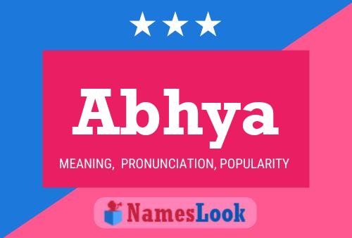 Abhya Name Poster