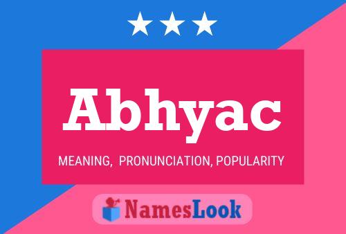 Abhyac Name Poster