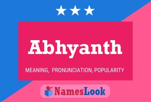 Abhyanth Name Poster