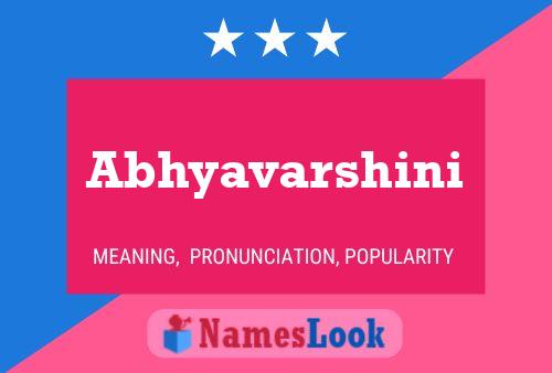 Abhyavarshini Name Poster