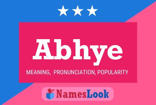 Abhye Name Poster