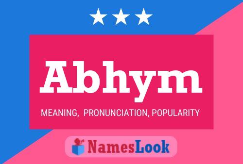 Abhym Name Poster