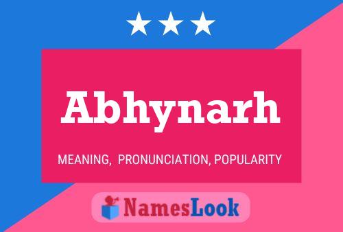 Abhynarh Name Poster