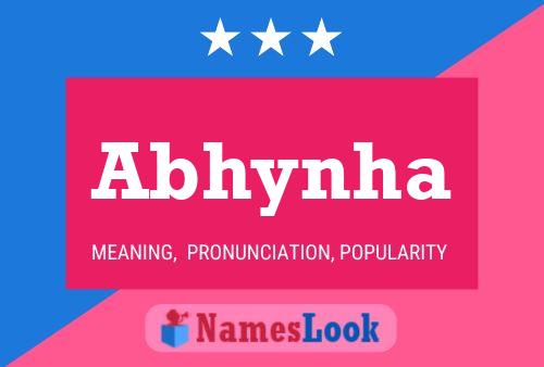 Abhynha Name Poster