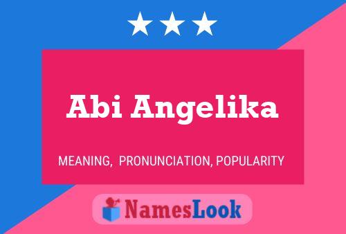 Abi Angelika Name Poster