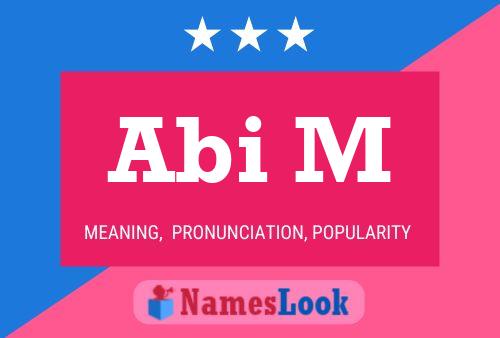 Abi M Name Poster