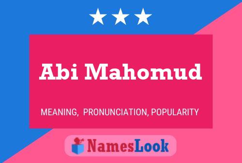 Abi Mahomud Name Poster