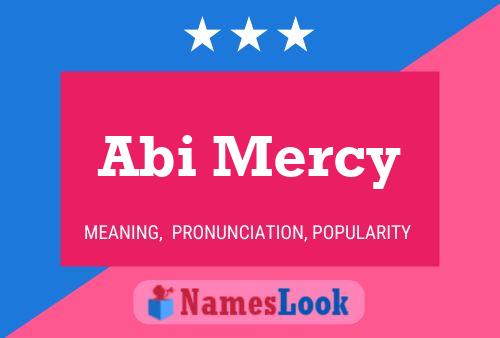 Abi Mercy Name Poster