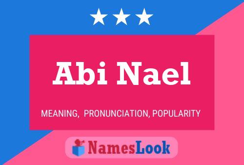 Abi Nael Name Poster