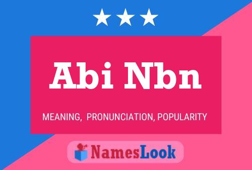 Abi Nbn Name Poster