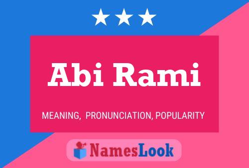 Abi Rami Name Poster