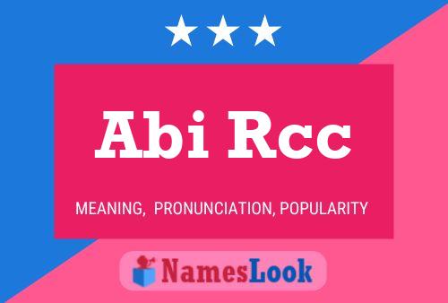 Abi Rcc Name Poster