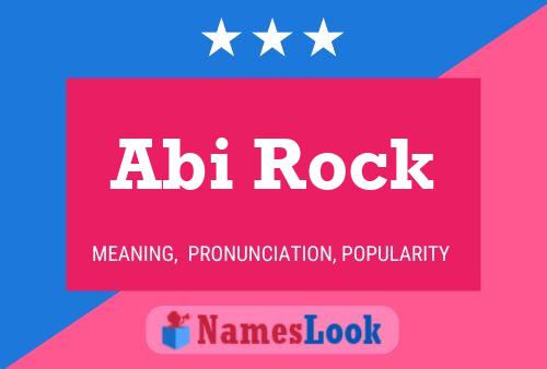 Abi Rock Name Poster