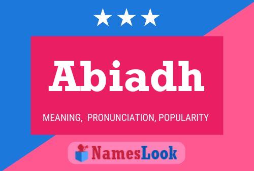 Abiadh Name Poster