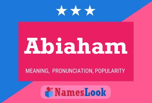 Abiaham Name Poster