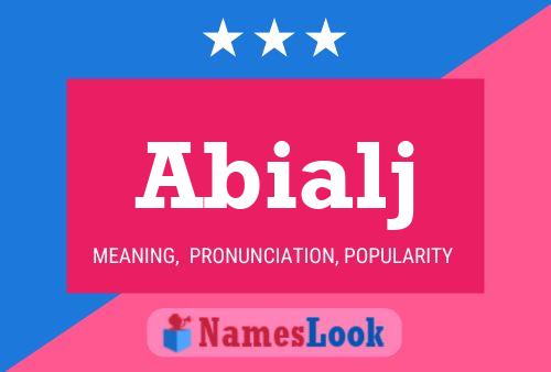 Abialj Name Poster