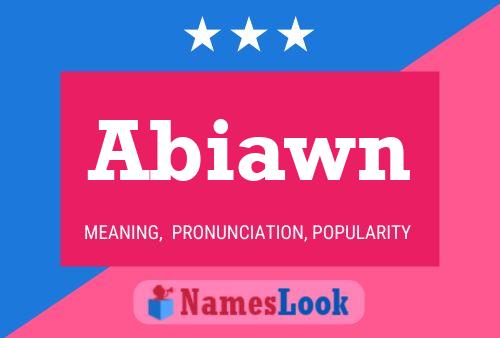 Abiawn Name Poster