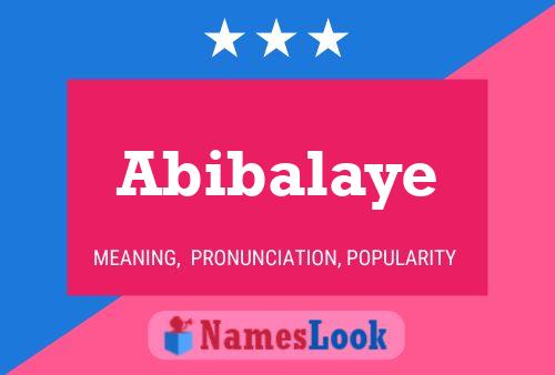 Abibalaye Name Poster