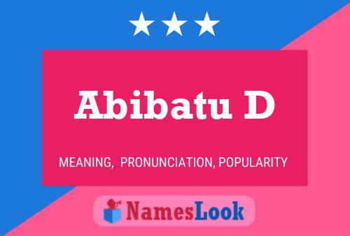 Abibatu D Name Poster