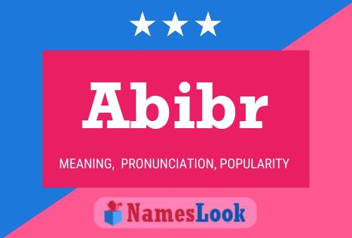 Abibr Name Poster