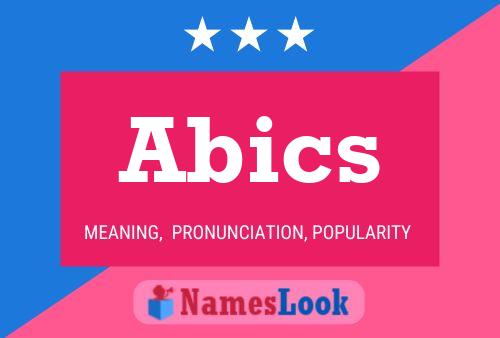 Abics Name Poster