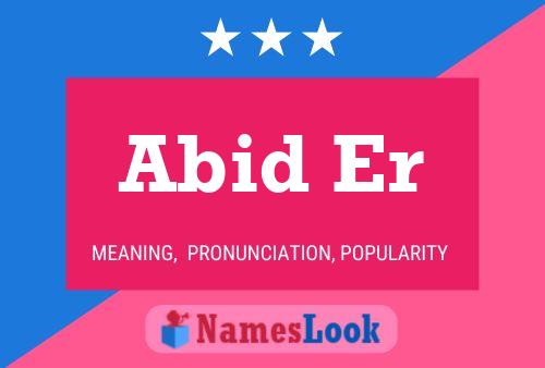 Abid Er Name Poster