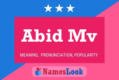 Abid Mv Name Poster