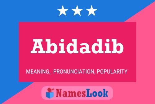 Abidadib Name Poster