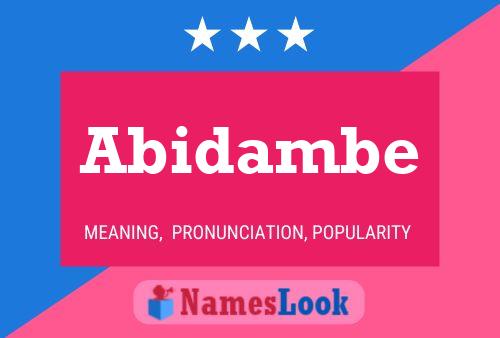 Abidambe Name Poster