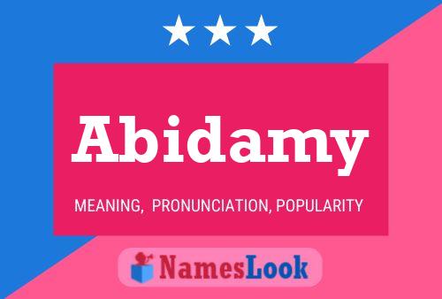 Abidamy Name Poster