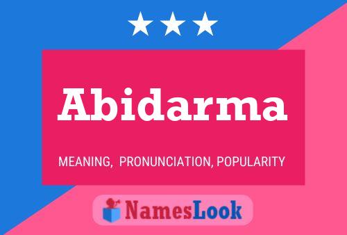 Abidarma Name Poster