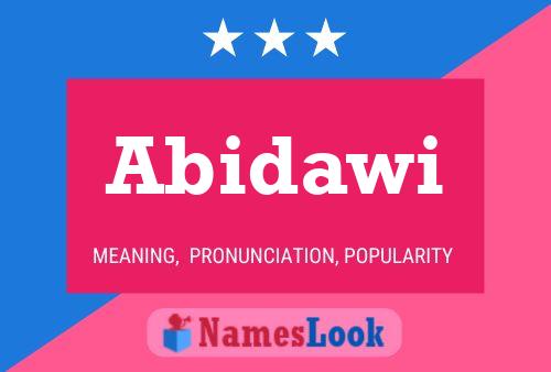 Abidawi Name Poster