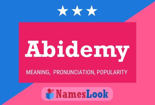 Abidemy Name Poster