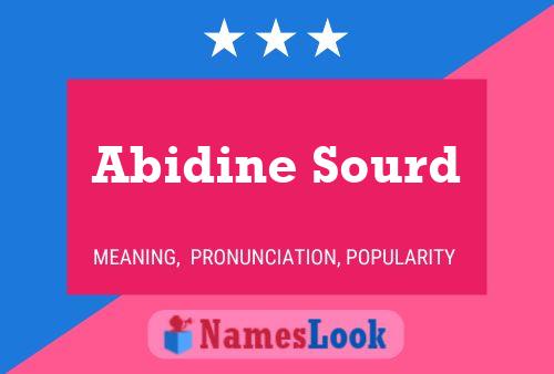 Abidine Sourd Name Poster