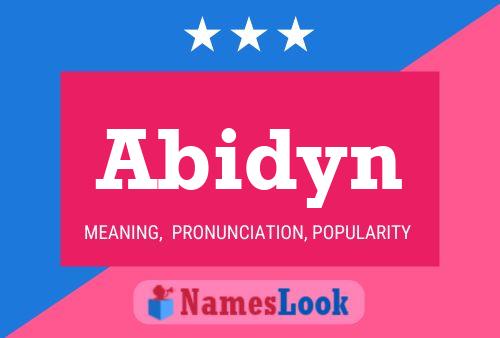 Abidyn Name Poster