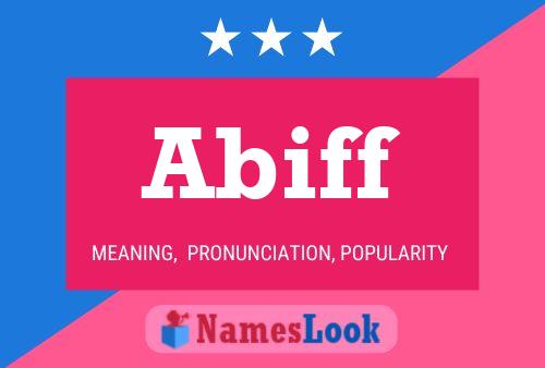 Abiff Name Poster