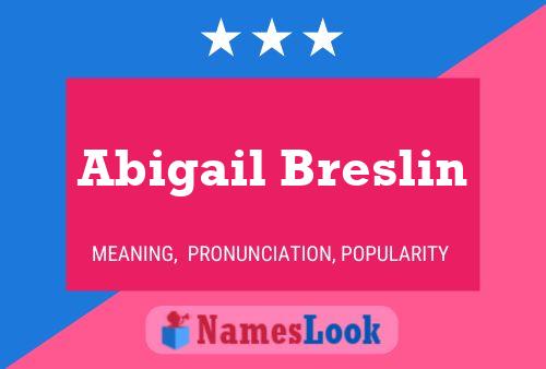 Abigail Breslin Name Poster