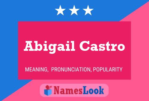 Abigail Castro Name Poster